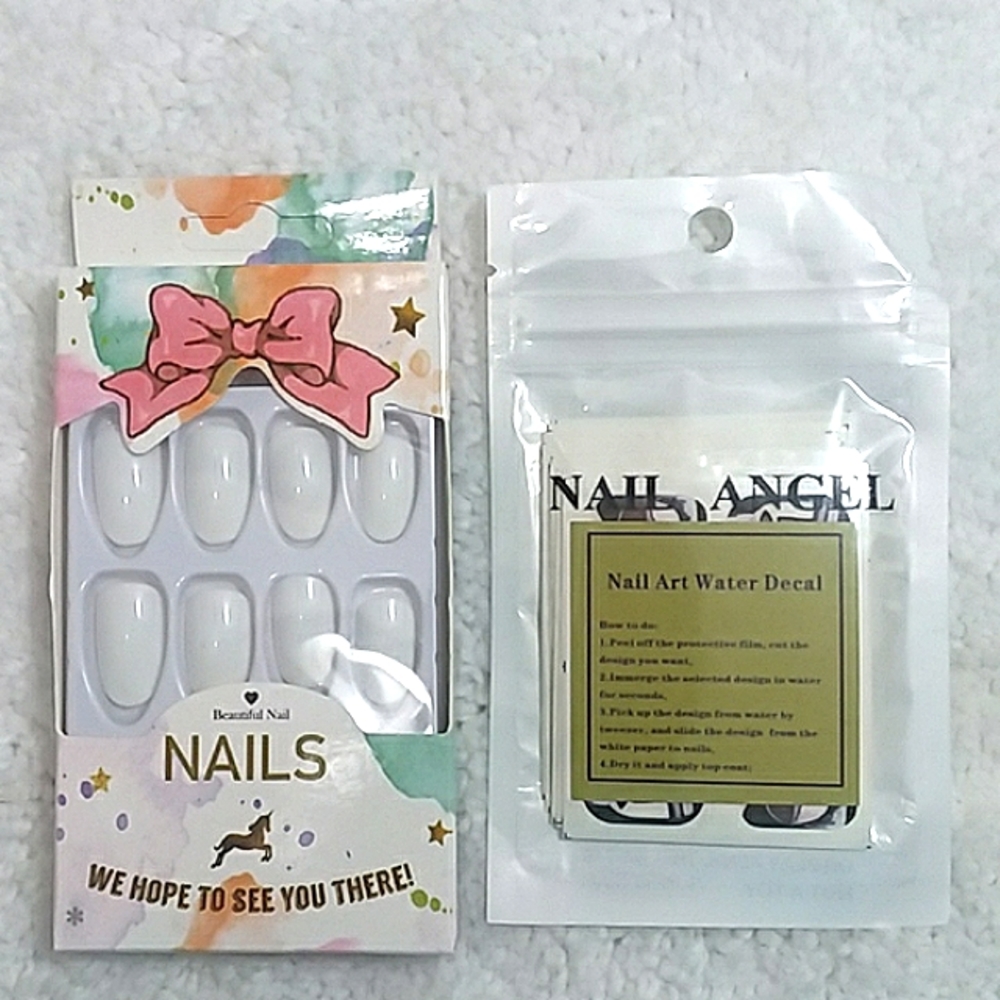 Beautiful Nails Press On Nails & Nail Angel Decals